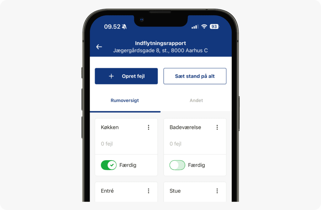 BoligPortals flyttesyn gennemgang af rum